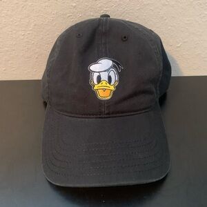 Black Cap with Donald Duck Embroidery